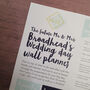 Personalised Wedding Wall Planner, thumbnail 5 of 10