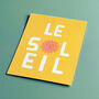Le Soleil French Sunshine A5 Wall Print, thumbnail 2 of 2