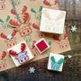 Christmas Moose Rubber Stamp, thumbnail 1 of 2