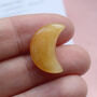Joyful Yellow Jade Moon Crystal With Gift Message, thumbnail 1 of 3