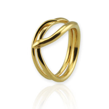 9ct Gold Coiled Snake Ring With Optional Diamonds, 3 of 12