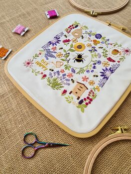 Bees And Blossoms Embroidery Pdf Pattern, 4 of 11