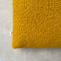 The Bouclé Lumbar Cushion Mustard Yellow, thumbnail 3 of 5