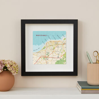 Personalised Whitstable Map Print Wall Art, 2 of 5