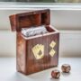 Personalised Luxury Card And Dice Box, thumbnail 1 of 2