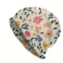 Soft Chemo Headwear Beanie Hat Bandana Cream Flowers, thumbnail 1 of 5