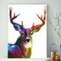 She's Looking At You, Deer Canvas Art, thumbnail 2 of 4