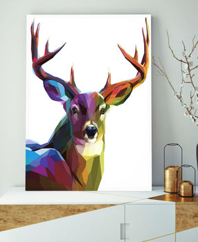 She's Looking At You, Deer Canvas Art, 2 of 4