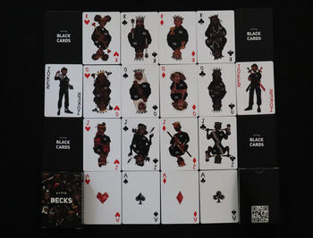 Plain Decks Black Playing Cards, 6 of 9