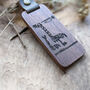 Personalised Walnut Wood Keyring Handwritten Message, thumbnail 1 of 3