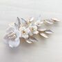 Flower And Pearl Bridal Hair Comb, thumbnail 2 of 4