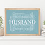 Custom Made Personalised Word Typography Print, thumbnail 11 of 12