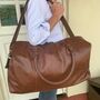 Personalised Vintage Nuhide Holdall, thumbnail 10 of 11