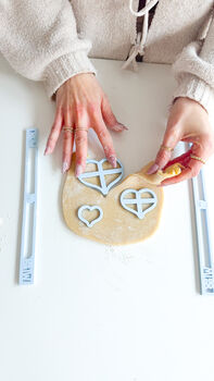 Valentine's Lots Of Love Biscuit Baking And Decorating Kit, 2 of 12