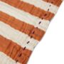 H Kliving Cotton Napkins Striped Tangerine Set Of Two, thumbnail 2 of 5