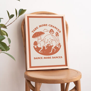 'Take More Chances' Dancing Frogs Quote Print, 10 of 12