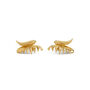 Serpent Earrings In Gold, thumbnail 1 of 4