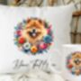 Personalised Chow Chow Summer Floral Dog Wreath Cushion And Mug Gift Bundle, thumbnail 1 of 4