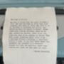 A5 Personalised Custom 1930's Typewriter Print, thumbnail 3 of 5