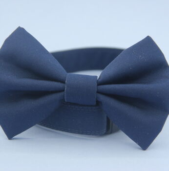 Dark Blue Dog Bow Tie, 3 of 8