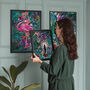 Custom Set Of Three Jungle Tropical Animal Art Prints, thumbnail 1 of 12