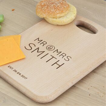 Personalised Wooden Chopping Board, 4 of 6