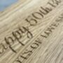 Personalised Oak Keepsake And Champagne Box, thumbnail 3 of 6