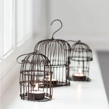Mini Bird Cage Tea Light Holder, 2 of 3