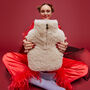 Sheepskin Hot Water Bottle In Assorted Colours, thumbnail 3 of 9