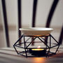 Geometric Wax Melt Burner, Essential Oil Burner, thumbnail 1 of 4