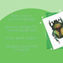 Hand Drawn Green Beetle Illustrated Blank Greeting Card, thumbnail 7 of 10