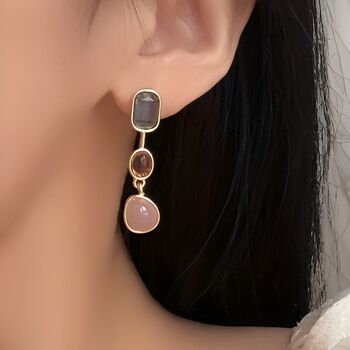 Colourful Gemstone Dangle Earrings Gift, 4 of 6