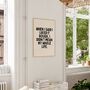 When I Said I Liked It Rough Wall Print | Black And Cream, thumbnail 2 of 4