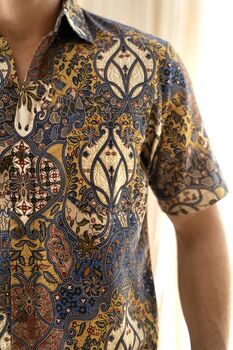 Purple Batik Cotton Shirt, 2 of 8