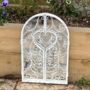 French Window Mirror Large Wall Mounted White Shutter, thumbnail 3 of 6
