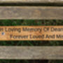 Wooden Engraved Memorial Bench Plaque, thumbnail 6 of 11