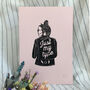 Just My Type Illustrated Lino Print, thumbnail 2 of 3