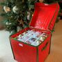 Set Of Two Xmas Bauble Storage Boxes And Gift Wrap Bags, thumbnail 4 of 7