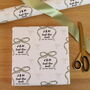 Personalised 'Tied The Knot' Wedding Wrapping Paper, thumbnail 11 of 11