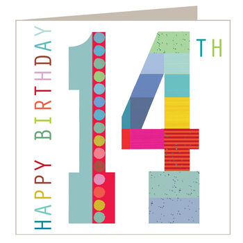 Sparkly 14th Birthday Card, 2 of 5