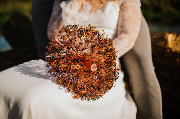 Alternative Copper Wedding Bouquet, 9 of 9