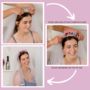 Bride To Be Floral Headband With Detachable Veil, thumbnail 3 of 4