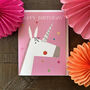 Mini Unicorn Birthday Card, thumbnail 5 of 5