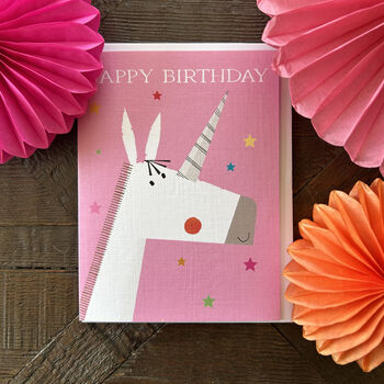 Mini Unicorn Birthday Card, 5 of 5