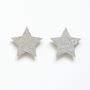 Two Pack Of Silver Glitter Star Hooks, thumbnail 2 of 4