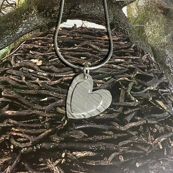 Hammered Two Heart Pendant, 2 of 5