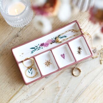 Floral Heart Ceramic Trinket Tray, 4 of 4