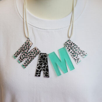 Leopard Print Mama Necklace, 7 of 12