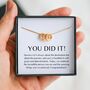 Congratulations Achievement Necklace For Her, thumbnail 1 of 6