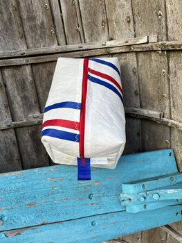 Large Recycled Sailcloth Wash Bag, 8 of 9